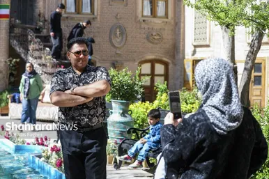 گزارش تصویری | مسافران نوروزی در خانه داروغه مشهد