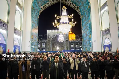 آیین معنوی اعتکاف در حرم امام رضا (ع)