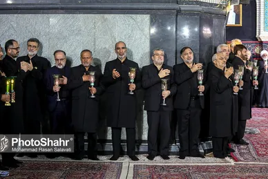 عکس| آیین خطبه‌خوانی شب شهادت امام رضا علیه السلام (۱۳ شهریور ۱۴۰۳)