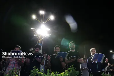 مراسم احیاء شب ۲۳ ماه رمضان در حرم مطهر رضوی