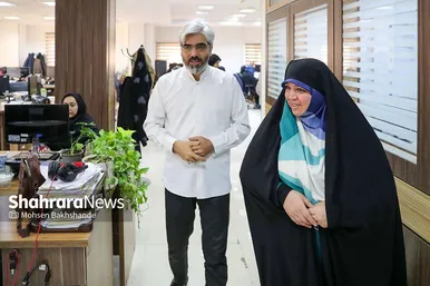 بازدید عضو شورای اسلامی شهر مشهد از موسسه فرهنگی شهرآرا