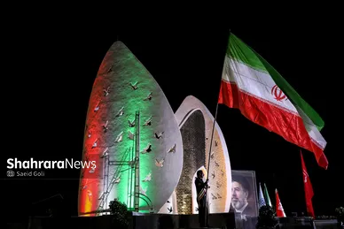 گزارش تصویری | آیین رونمایی از یادمان شهدای گمنام بوستان ملت
