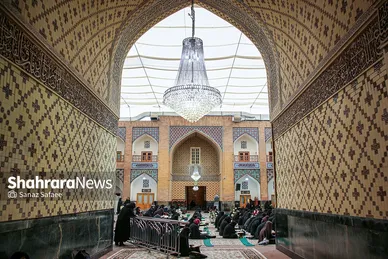 مراسم ترتیل‌خوانی بانوان در حرم مطهر رضوی