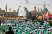خدام‌الرضا (ع) در مسیر نجف اشرف | خادمان شهر مشهد برای خدمت به زائران اربعین اذن خدمت گرفتند + فیلم