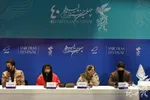 تصاویر ترلان پروانه و پژمان جمشیدی در نشست رسانه‌ای فیلم «علف‌زار»