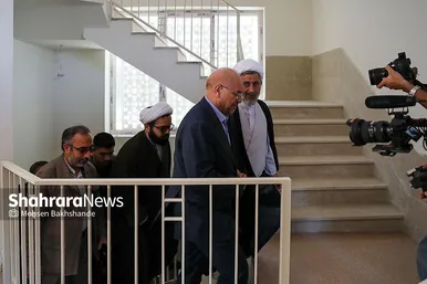 بازدید رئیس مجلس از پروژه مجتمع تربیتی آموزشی حضرت مهدی (عج) مشهد