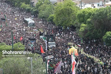 عکس‌هایی از تشییع شهدای خدمت در خیابان امام‌رضا‌(ع) (۳ خرداد ۱۴۰۳)