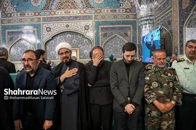 مراسم بزرگداشت شهدای خدمت در حرم مطهر رضوی