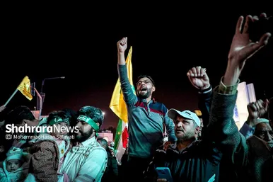 جشن مردم مشهد در حمایت از مردم فلسطین و عملیات «طوفان الاقصی»