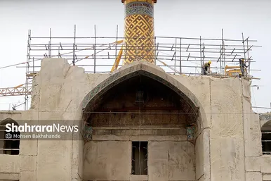 مراسم آغاز عملیات احداث رواق مبارک امیرالمومنین علیه السلام در حرم رضوی