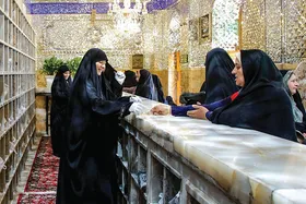 توفیق خدمت ۸ هزار بانو در حرم مطهر رضوی