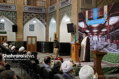 مراسم آغاز عملیات احداث رواق مبارک امیرالمومنین علیه السلام در حرم رضوی
