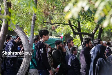 تشییع پیکر دو دانشجوی شهید حافظ امنیت در دانشگاه فردوسی