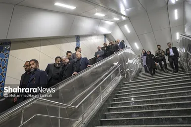 گزارش تصویری | آغاز بهره برداری از ایستگاه بسیج خط ۳ قطار شهری مشهد