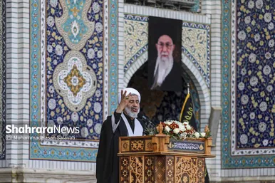 گزارش تصویری | عزاداری شهادت رهبر معظم انقلاب اسلامی، در حرم امام‌رضا(ع) - ۱