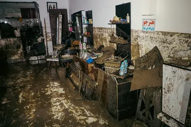 منازل سیل‌زده محله سیدی مشهد