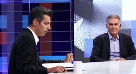 ویدئوی مصاحبه عادل فردوسی&zwnj;پور با کارلوس کی&zwnj;روش، سرمربی جدید تیم ملی