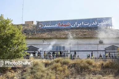 مراسم بدرقه کاروان دانش‌آموزی به راهپیمایی اربعین