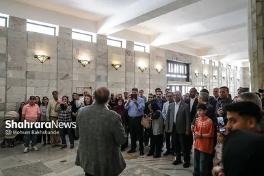 گزارش تصویری | نشست خبری استاندار خراسان رضوی در آرامگاه فردوسی