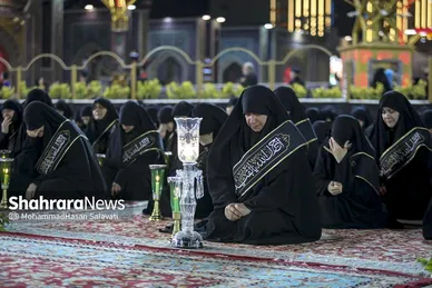 گزارش تصویری | آئین سنتی خطبه خوانی شب عاشورا در حرم مطهر رضوی