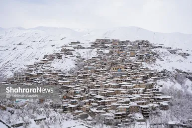 گزارش تصویری | طبیعت زمستانی روستای کنگ