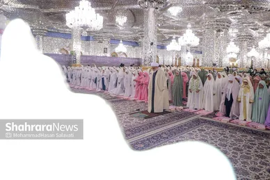گزارش تصویری | ضیافت افطار دختران روزه اولی در حرم مطهر امام رضا(ع)
