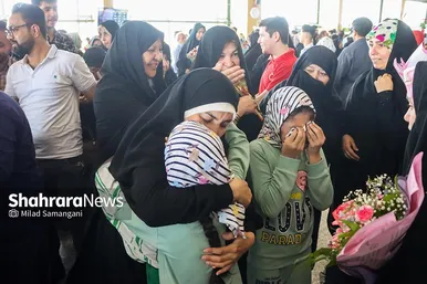 عکس‌های بازگشت اولین کاروان حجاج خراسانی به مشهد