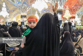 گزارش تصویری | مراسم شیرخوارگان حسینی در حرم مطهر رضوی برگزار شد
