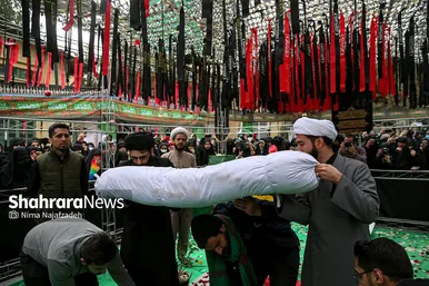 مراسم تشییع و تدفین پیکر پاک شهید گمنام در دانشکده منتظری مشهد