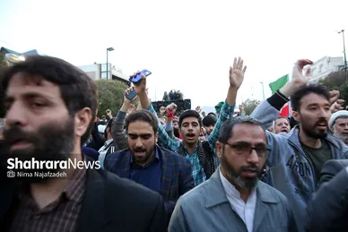 استقبال و تشییع پیکر مطهر شهدای حادثه تروریستی حرم شاهچراغ در مشهد