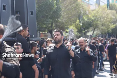 عزاداری شهادت امام رضا(ع) درخیابان های منتهی به حرم مطهر