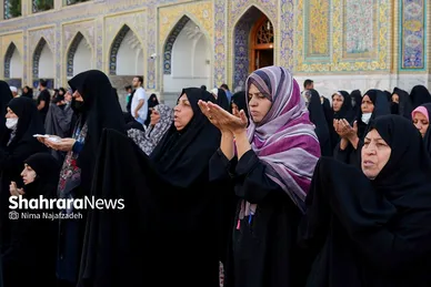 نماز عید سعید قربان در حرم مطهر رضوی