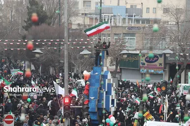 گزارش تصویری حضور باشکوه مردم مشهد در راهپیمایی ۲۲ بهمن