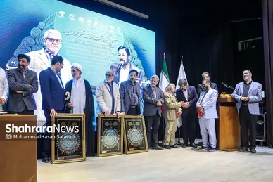 گزارش تصویری | آیین نکوداشت مجید نظافت‌یزدی و ابوطالب مظفری در مشهد