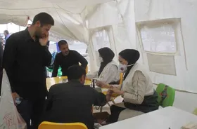 خدمت&zwnj;رسانی ۱۶۱ موکب درمانی به زائران اربعین حسینی