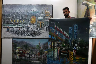 محمد چناری،نقاش خیابانهای مشهد