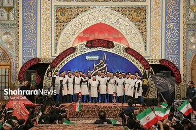 گزارش تصویری | اجتماع نوجوانان عاشورایی در سیزدهمین سوگواره «احلی من العسل» در حرم امام‌رضا(ع)