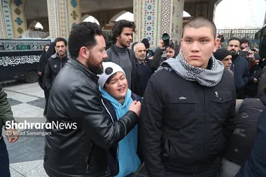 تشییع پیکر شهرام عبدلی در حرم مطهر رضوی