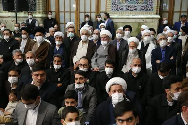 حضور و سخنرانی رهبر انقلاب در اجتماع زائران و مجاوران حرم مطهر رضوی