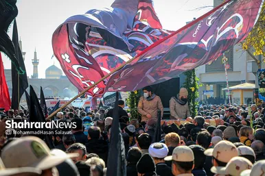 اجتماع عزاداران فاطمی و تشییع پیکر ۱۲ شهید گمنام دفاع مقدس و ۲ شهید حادثه تروریستی راسک در مشهد