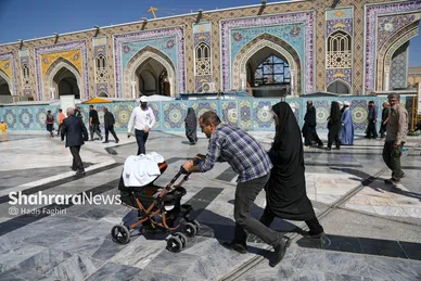 گزارش تصویری | مهمانان کوچک حرم رضوی
