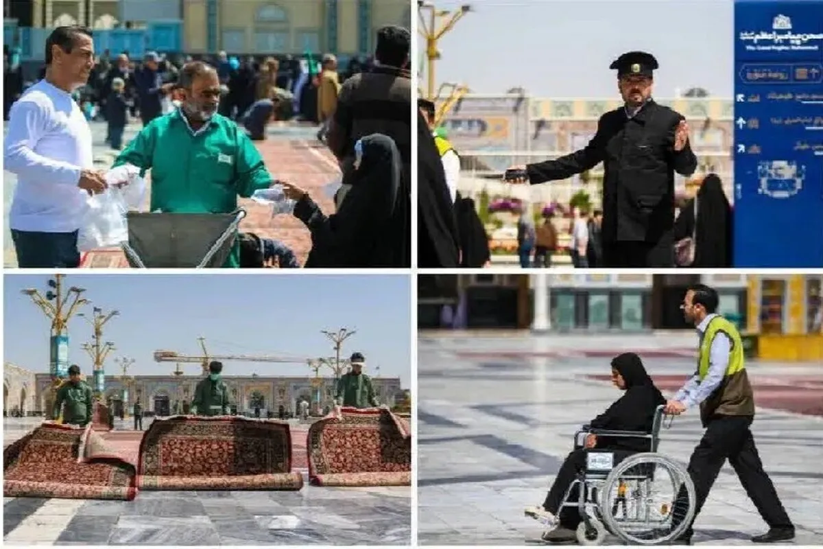 آمادگی حداکثری خدام و خادمیاران حرم مطهر رضوی برای میزبانی از زائران در روز عرفه و عید سعید قربان