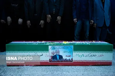 گزارش تصویری | مراسم خاکسپاری پیکر شهید کمال خرازی