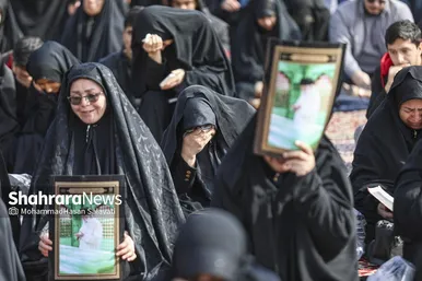 گزارش تصویری | عزاداری شهادت رهبر معظم انقلاب اسلامی، در حرم امام‌رضا(ع) - ۱