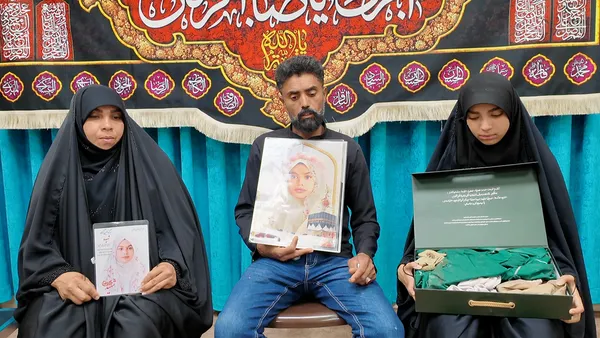 شهید ستایش علی‌حسینی از شهدای مدرسه میناب