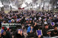 ویدئو | لحظاتی از مراسم قرآن به‌سر گرفتن در دومین شب قدر ۱۴۰۴ در حرم مطهر رضوی