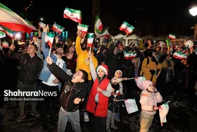 شادی مردم مشهد بعد از برد تیم ملی ایران مقابل ژاپن