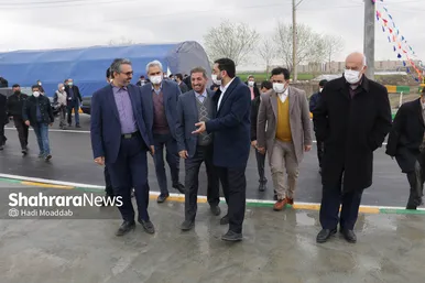 آیین افتتاح پل طبرسی به رسالت در مشهد