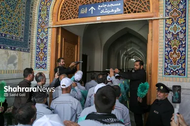 گزارش تصویری | آیین اذن خدمت کاروان خدام الحسین (ع) شهرداری مشهد