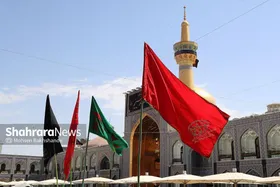 ویدئو | حال و هوای صحن انقلاب حرم مطهر رضوی در روز عاشورا